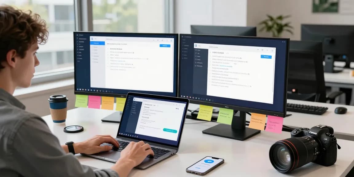 Customizing Telegram Chinese language settings in a bright tech workspace